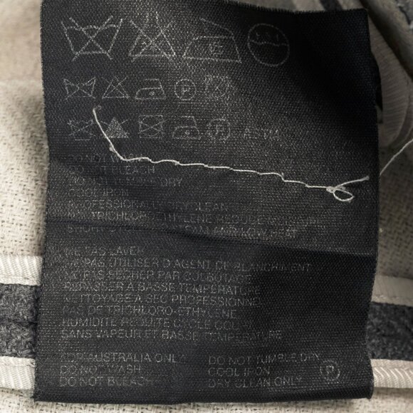 Prada Grey Wool Raw-Edge Tailored Jacket - Picture 10 of 10